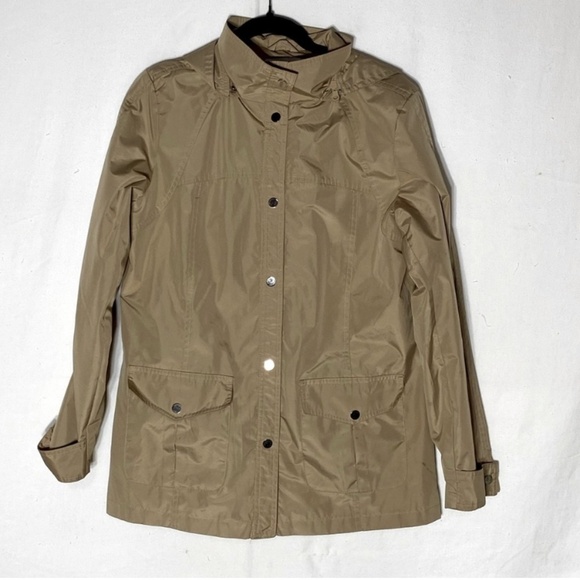 Vintage Midtown Tan Utility Style Light Jacket M - Picture 1 of 15